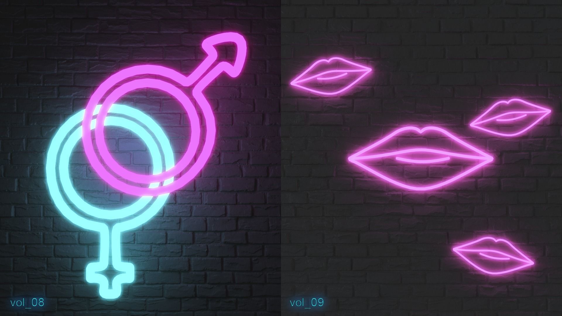 3D model Led Neon Signboard VR / AR / low-poly | CGTrader