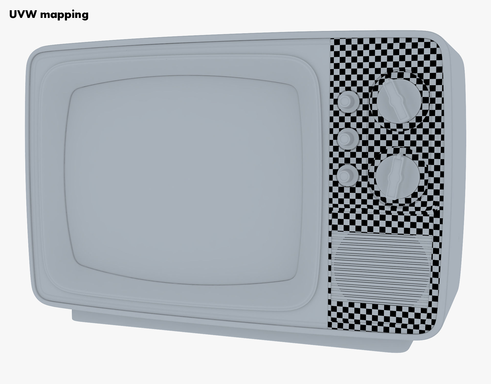 Retro Portable Television Collection volume 1 3D model_35