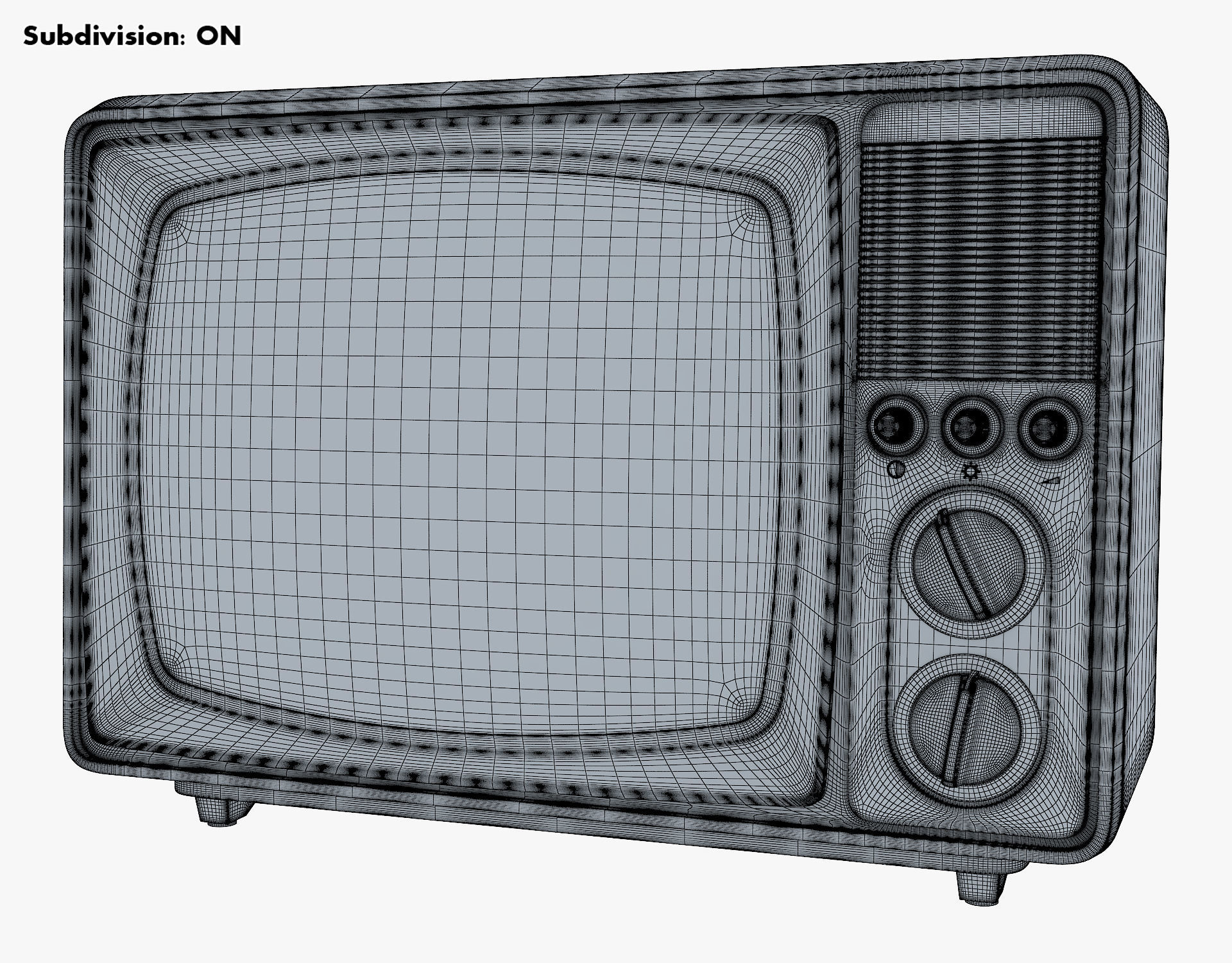 Retro Portable Television Collection volume 1 3D model_124