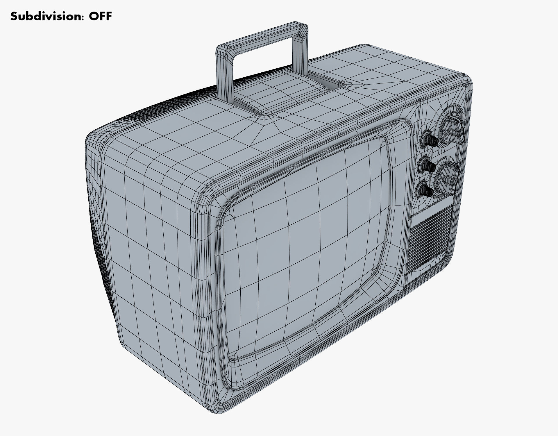 Retro Portable Television Collection volume 1 3D model_18