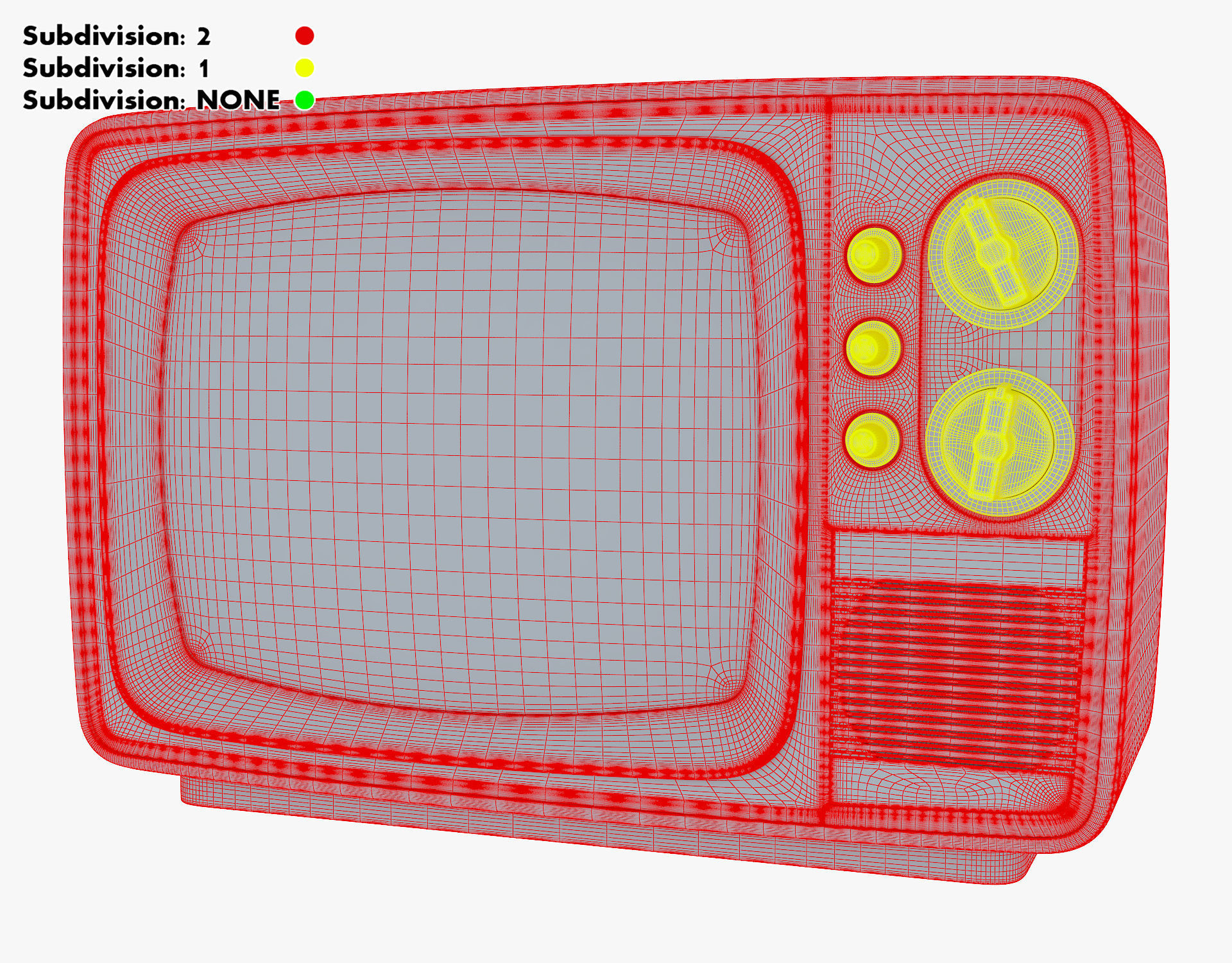 Retro Portable Television Collection volume 1 3D model_36