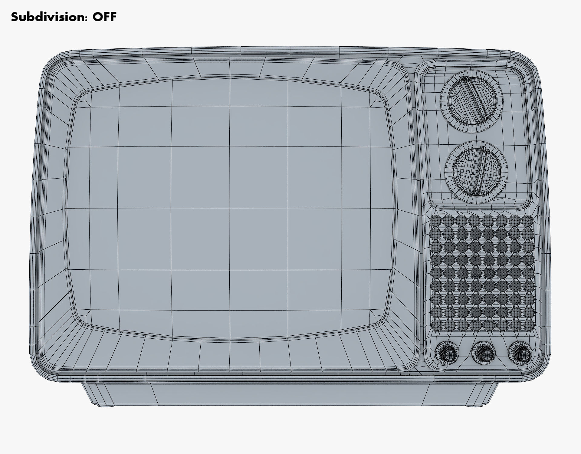 Retro Portable Television Collection volume 1 3D model_99