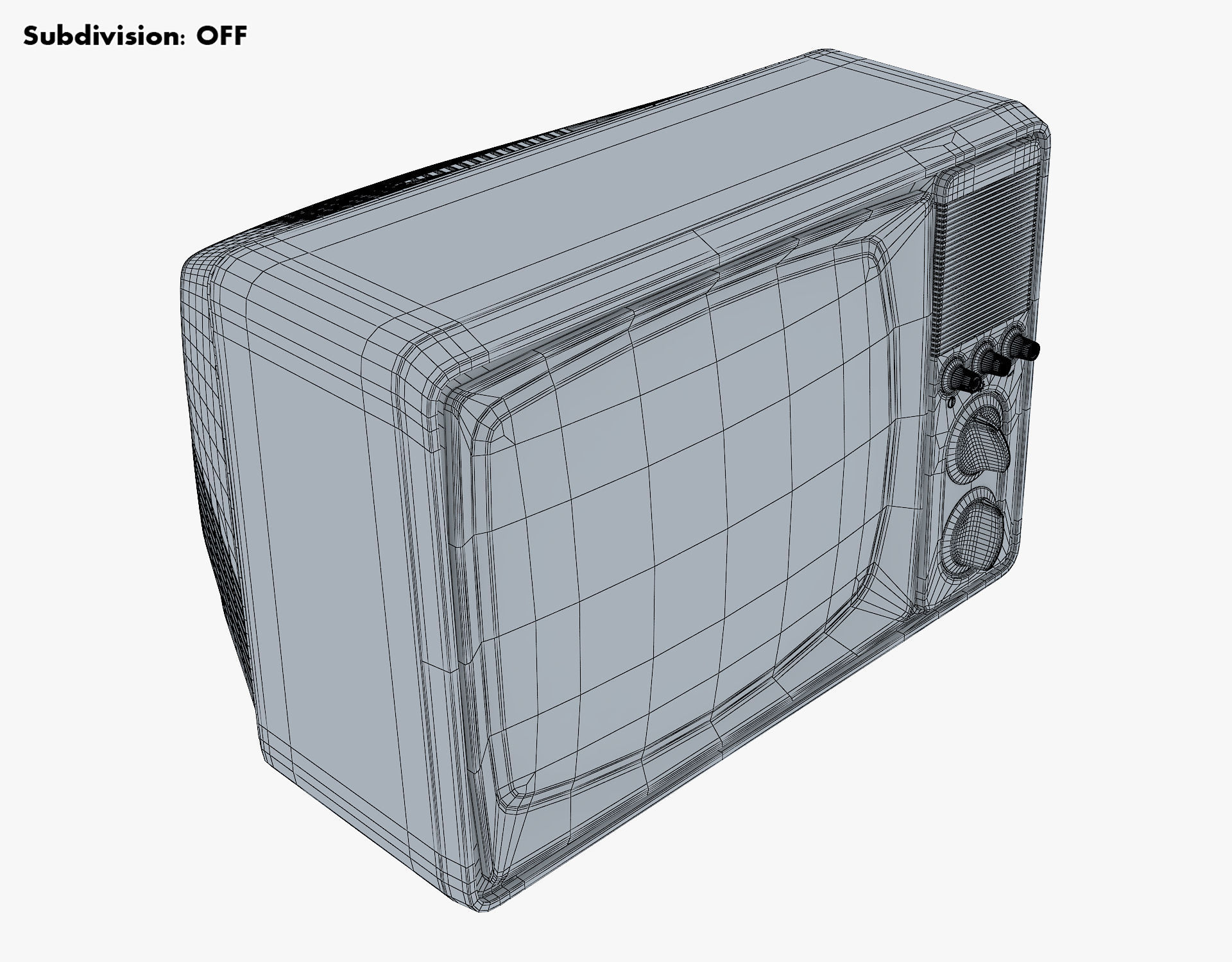 Retro Portable Television Collection volume 1 3D model_129