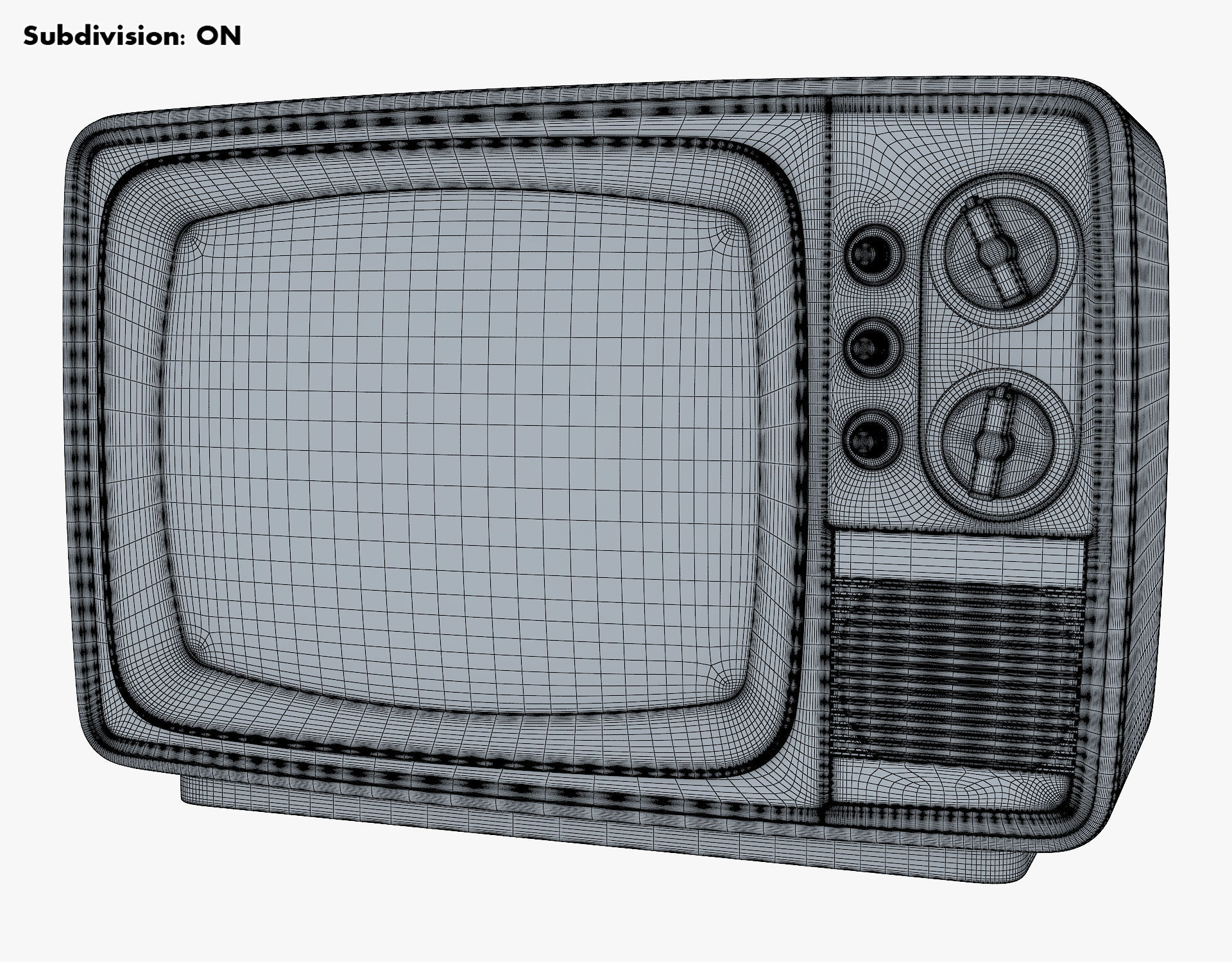 Retro Portable Television Collection volume 1 3D model_13