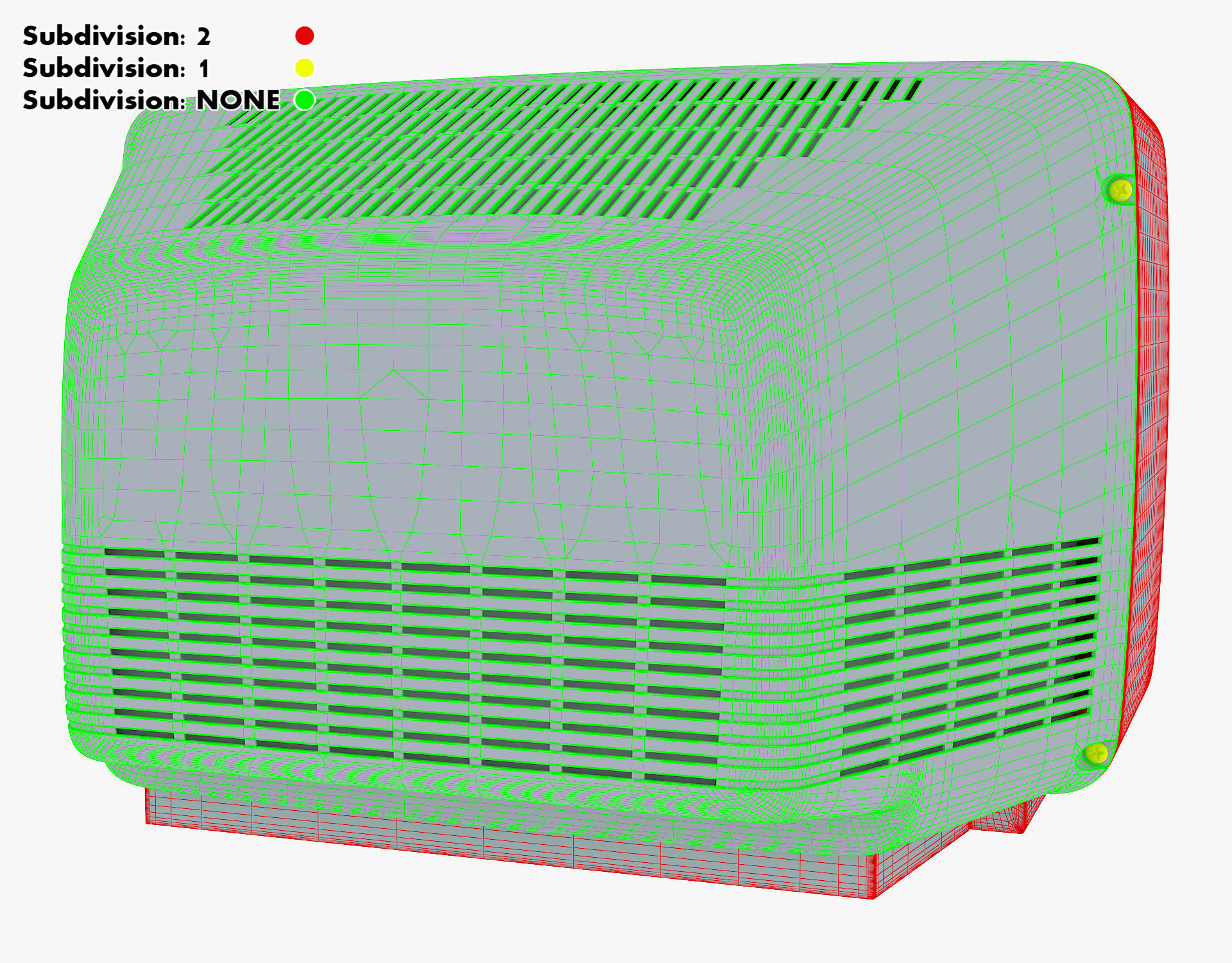 Retro Portable Television Collection volume 1 3D model_37
