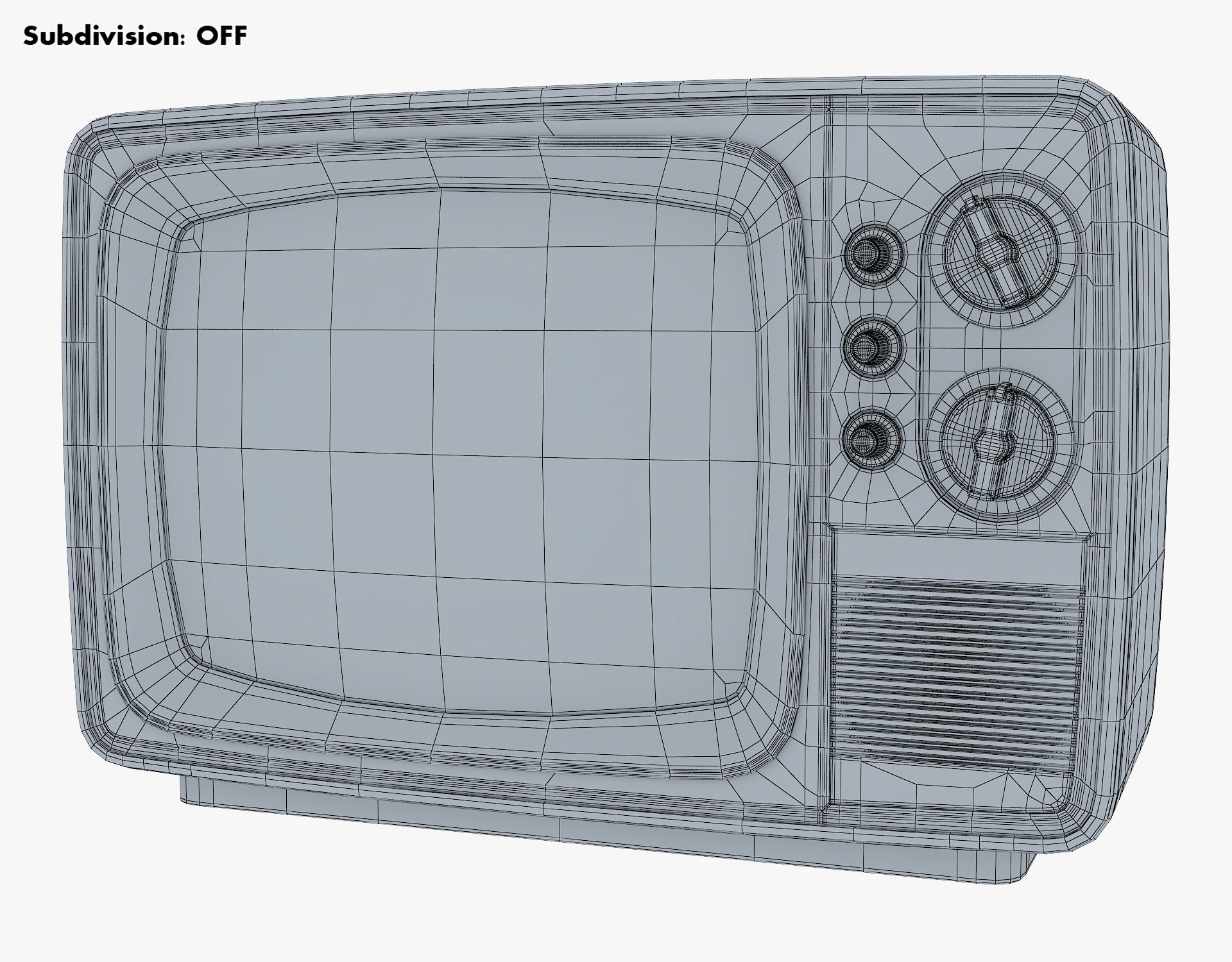 Retro Portable Television Collection volume 1 3D model_14