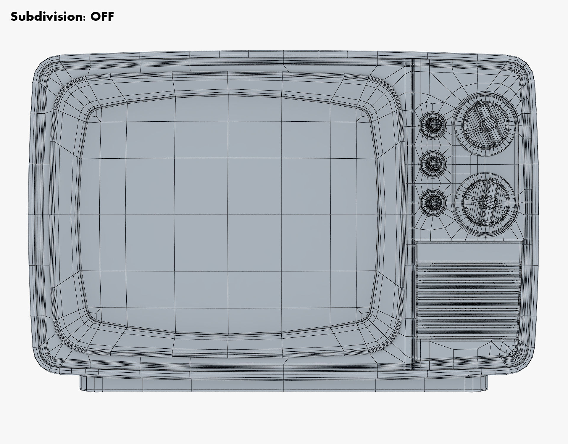 Retro Portable Television Collection volume 1 3D model_26