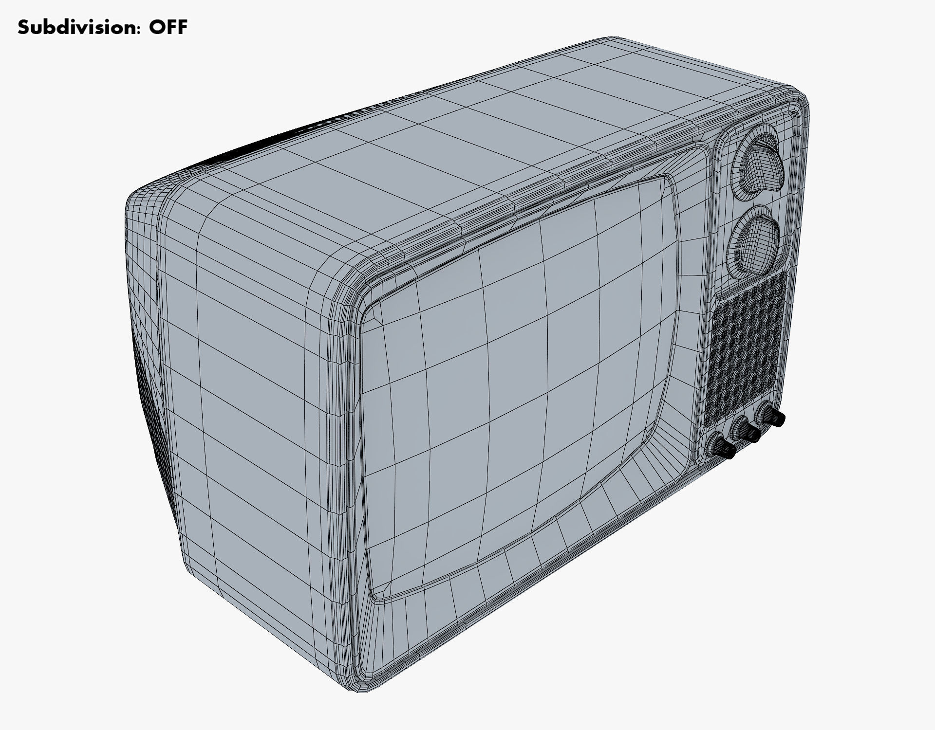 Retro Portable Television Collection volume 1 3D model_91