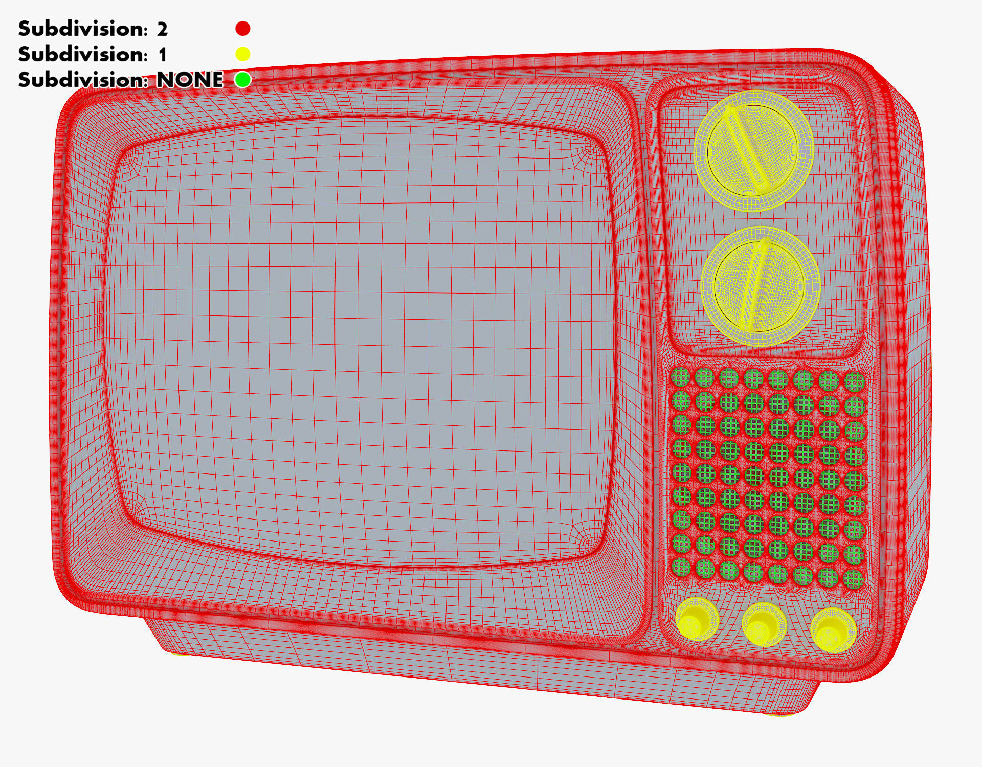 Retro Portable Television Collection volume 1 3D model_111