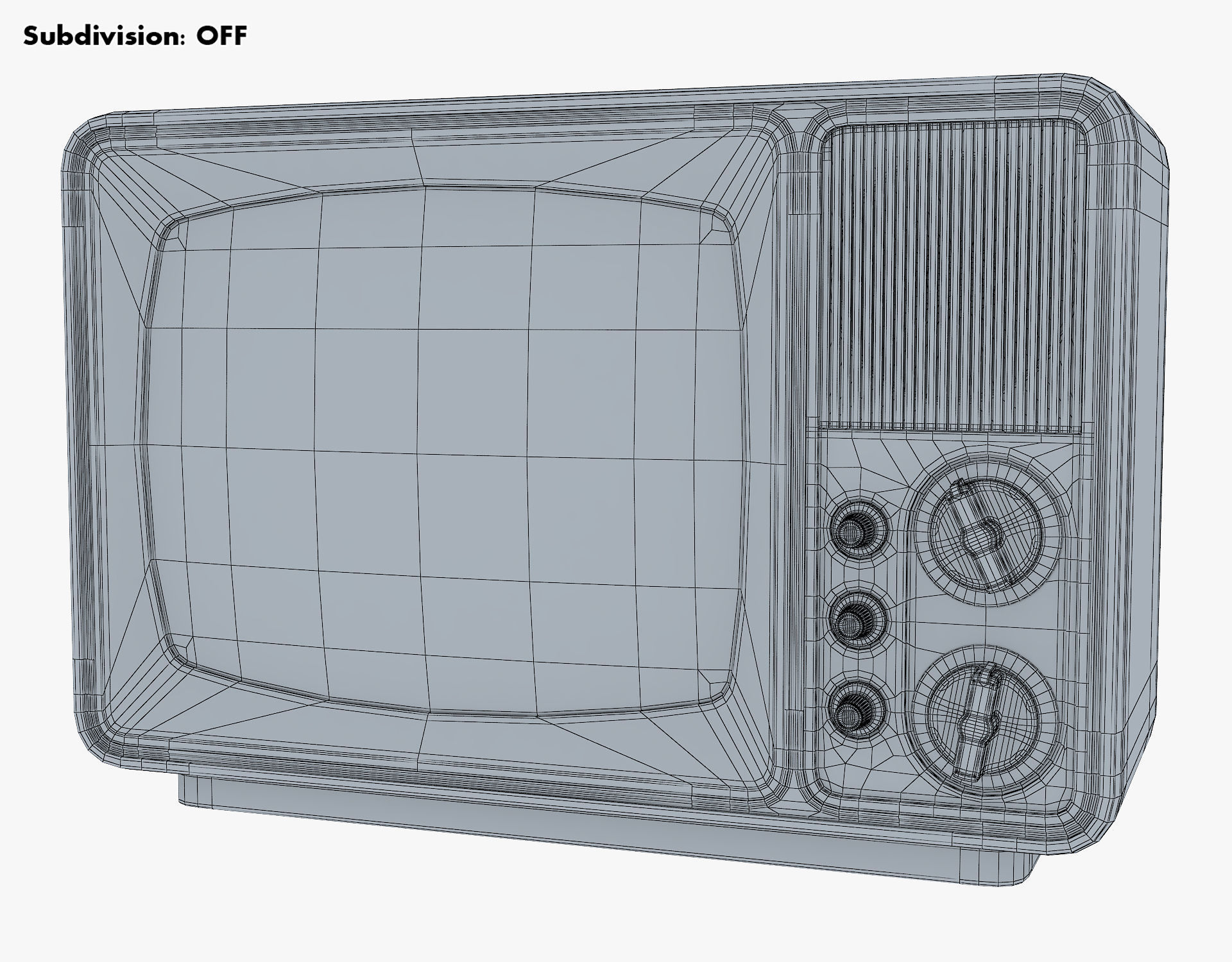 Retro Portable Television Collection volume 1 3D model_50