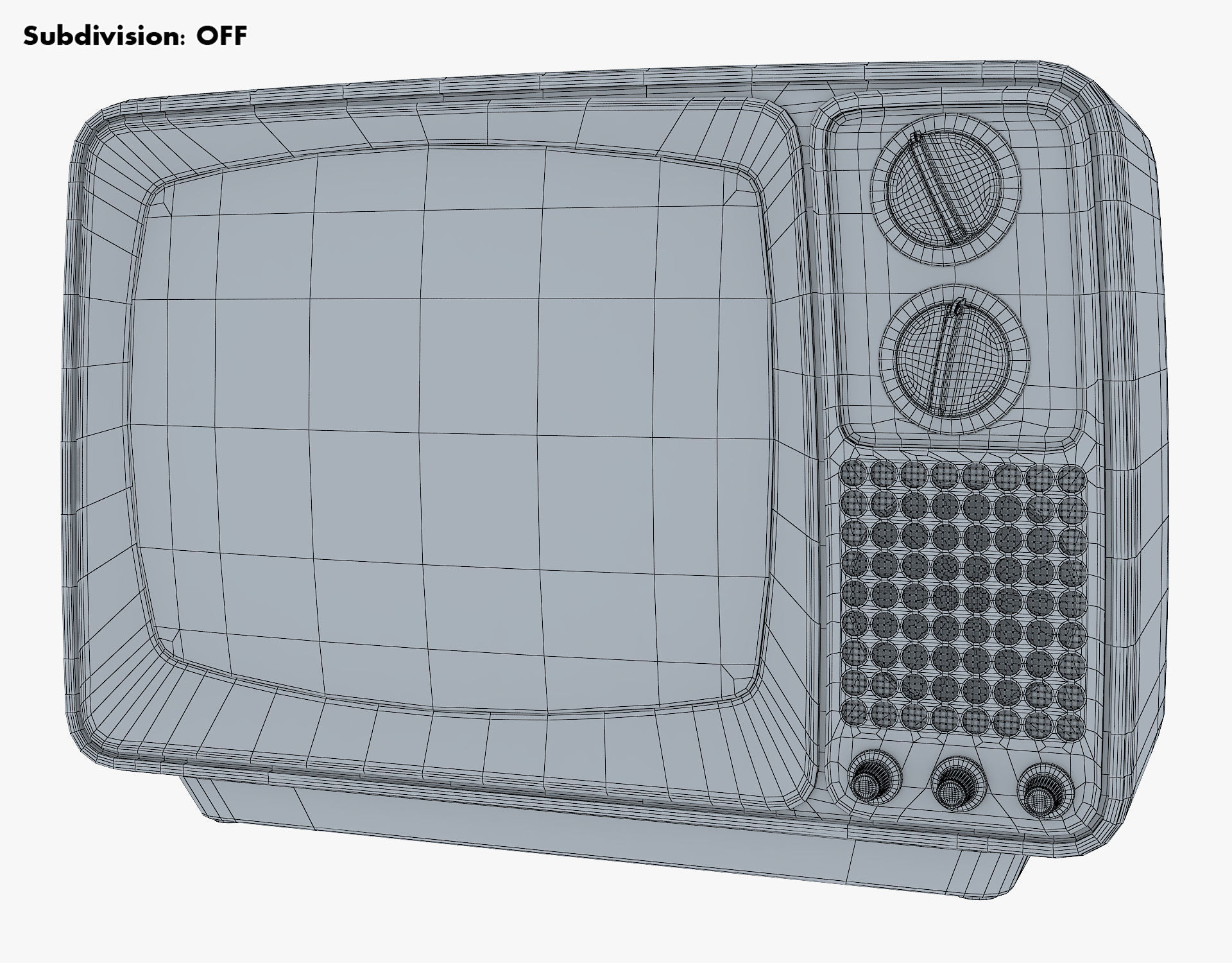 Retro Portable Television Collection volume 1 3D model_87