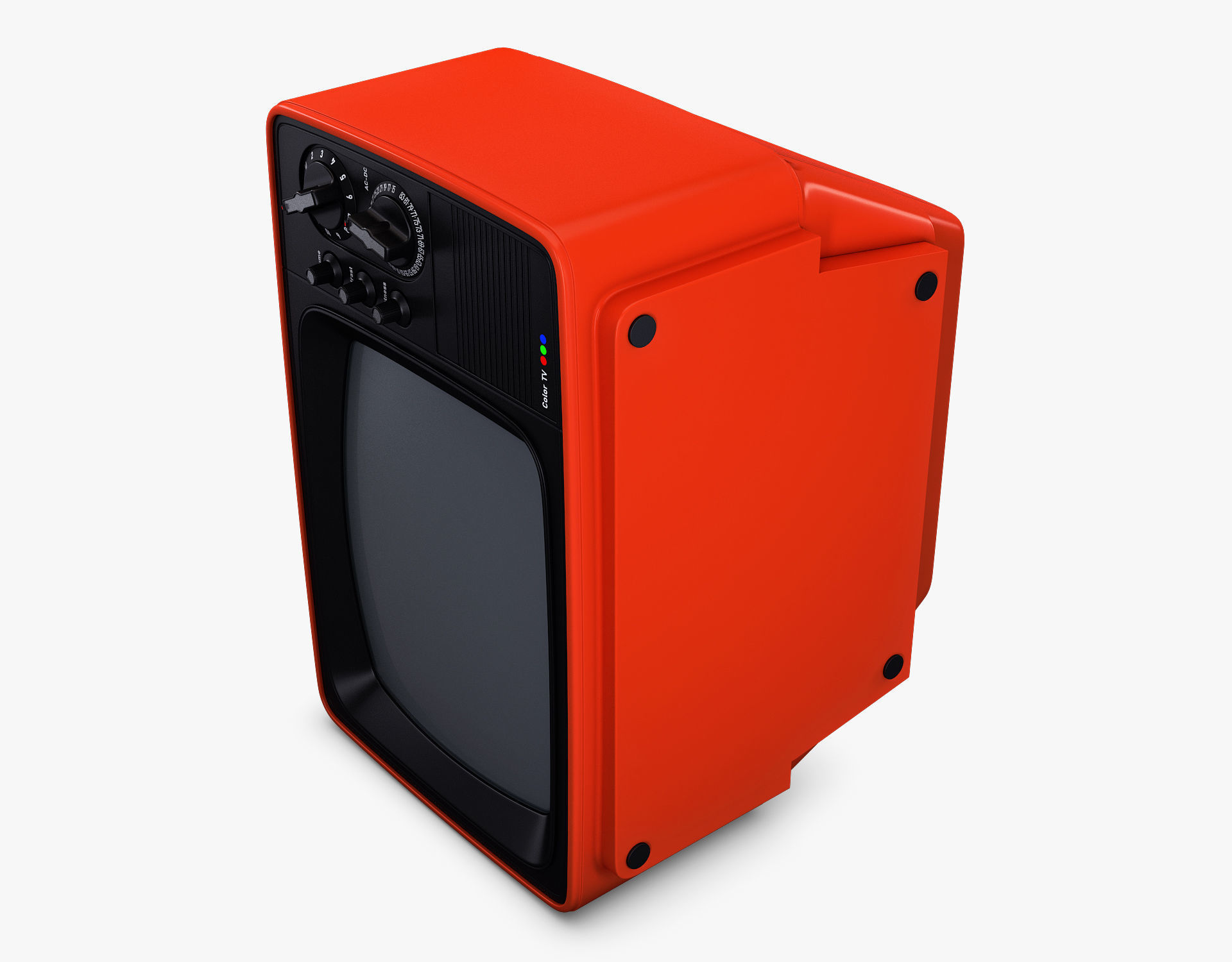 Retro Portable Television Collection volume 1 3D model_11