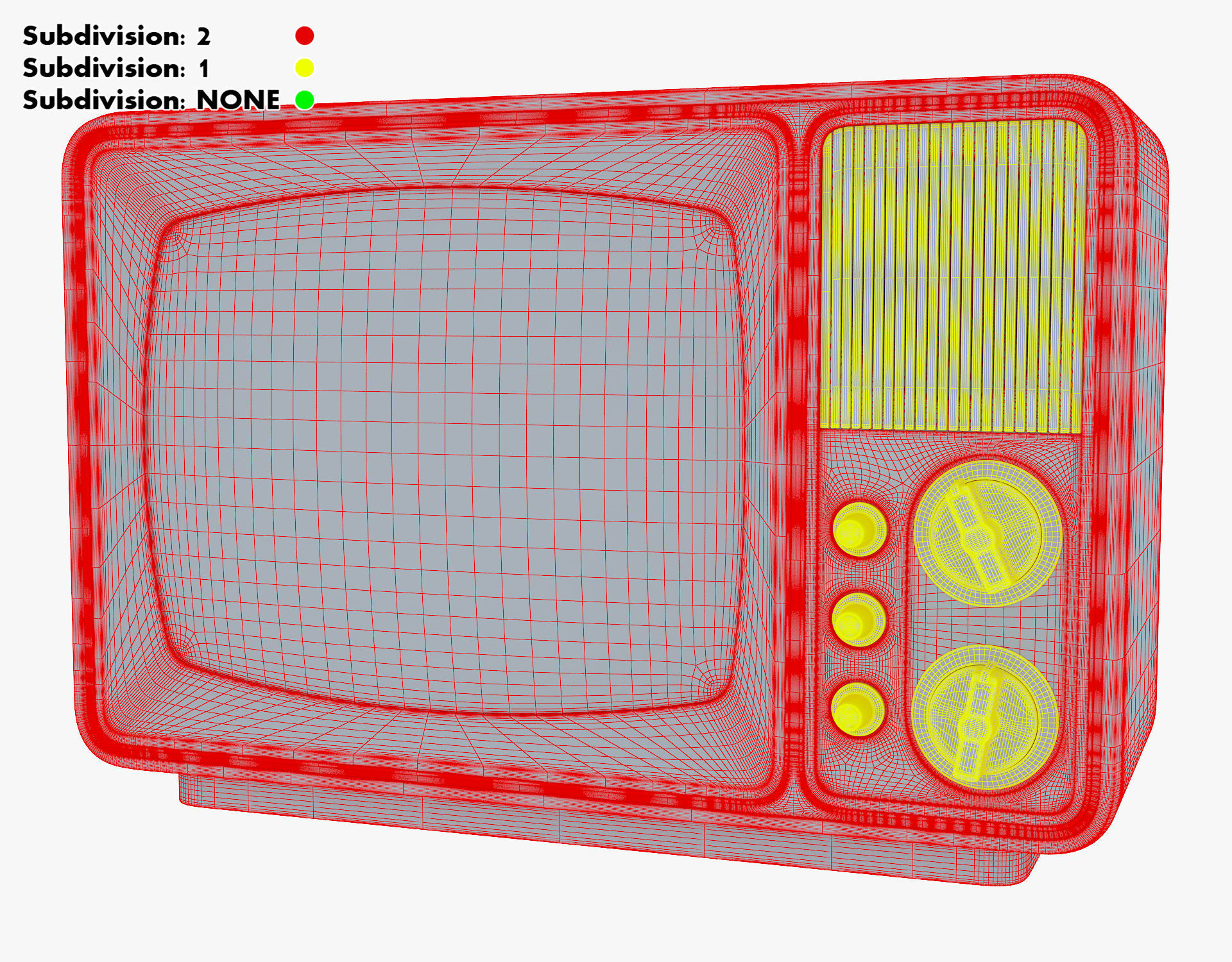 Retro Portable Television Collection volume 1 3D model_72