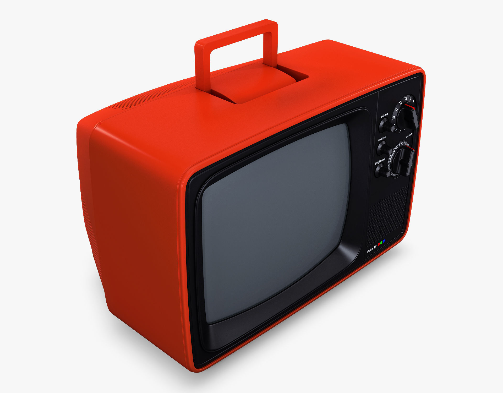 Retro Portable Television Collection volume 1 3D model_4