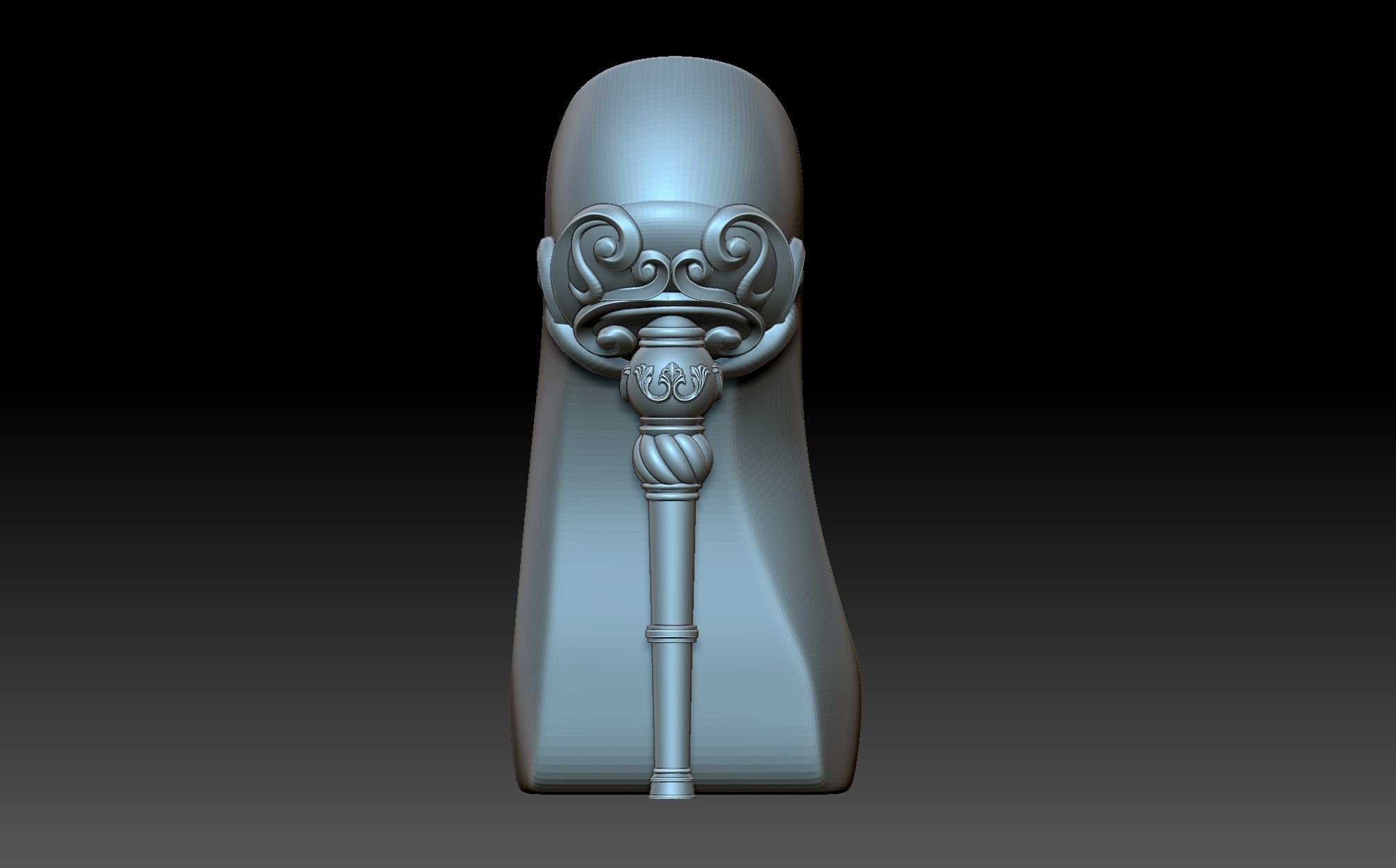 Slipper high heeled shoe 3D print model_2