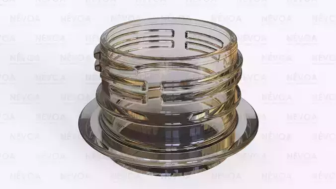 Neck finish - PCO 38 - voluntary standard 38 mm CSD finish 3D model