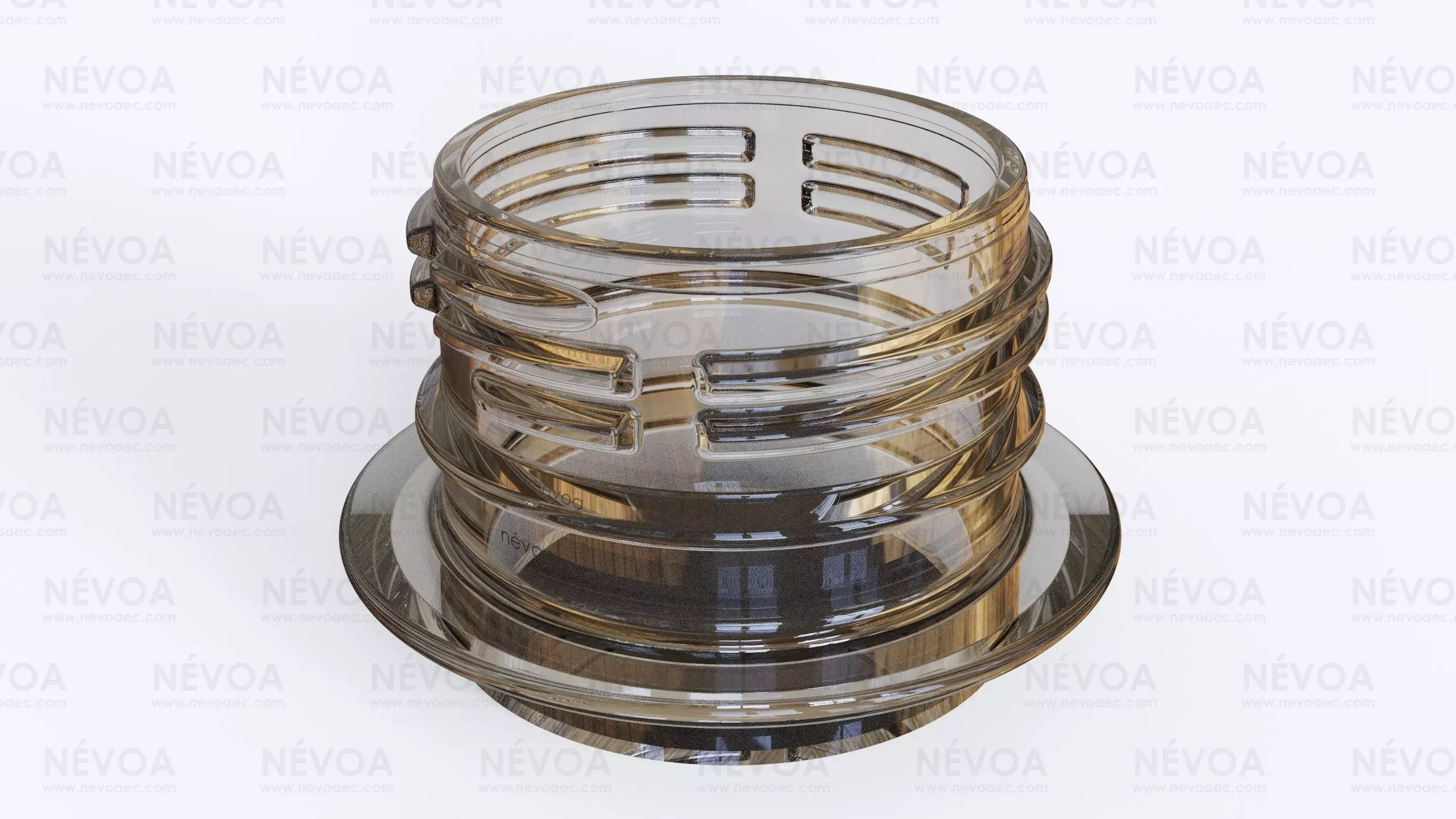Neck finish - PCO 38 - voluntary standard 38 mm CSD finish 3D model