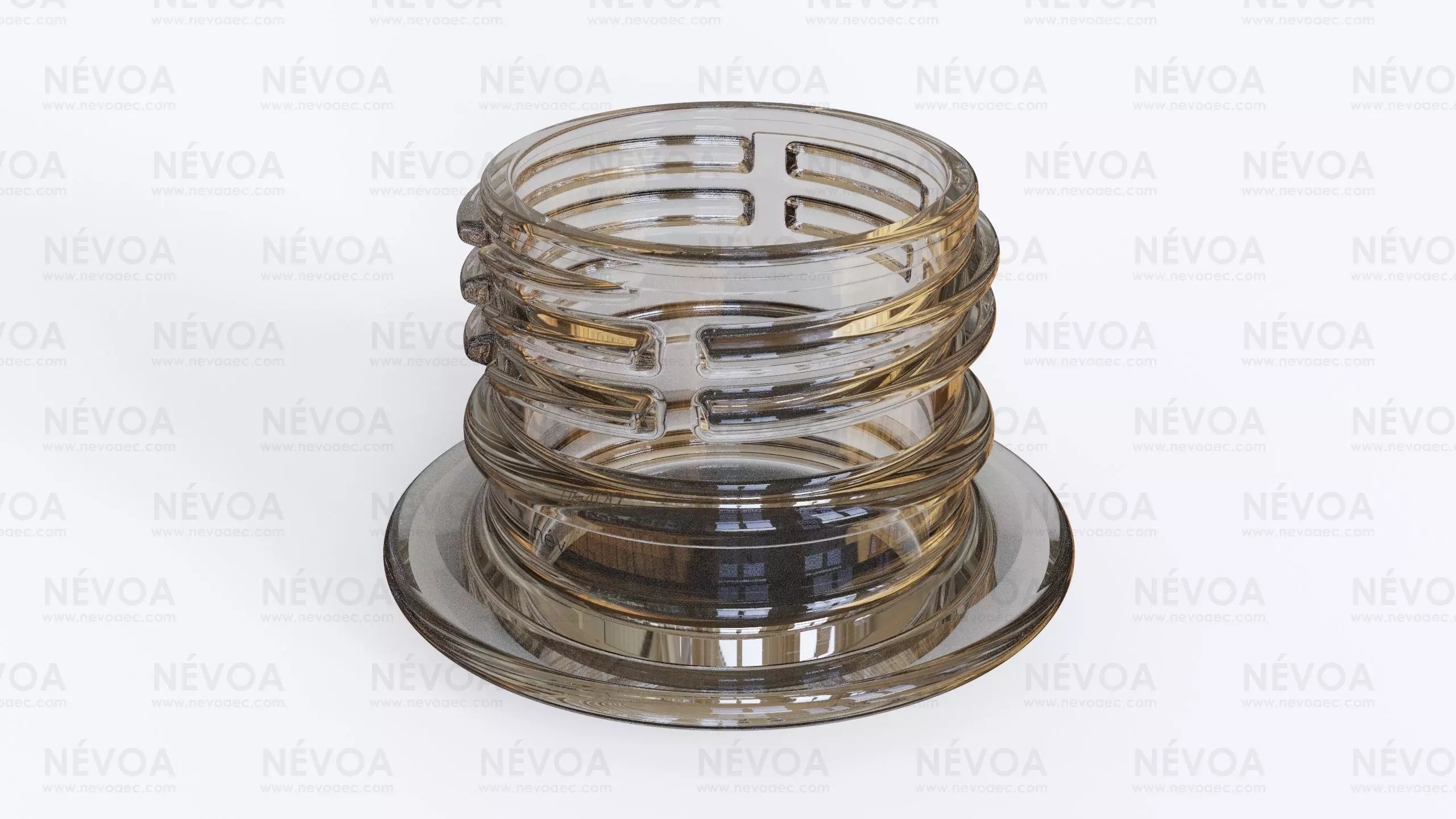 Neck finish - PCO 1815 - voluntary standard 28 mm CSD finish 3D model