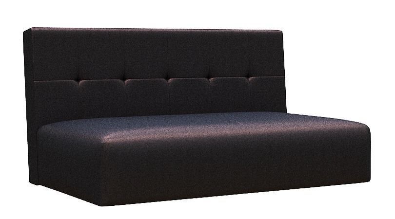 Sofa double seater Low-poly 3D model_1