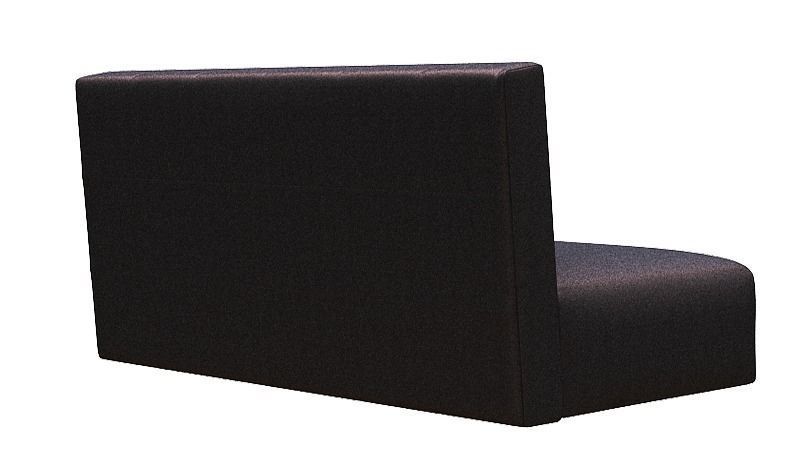 Sofa double seater Low-poly 3D model_4