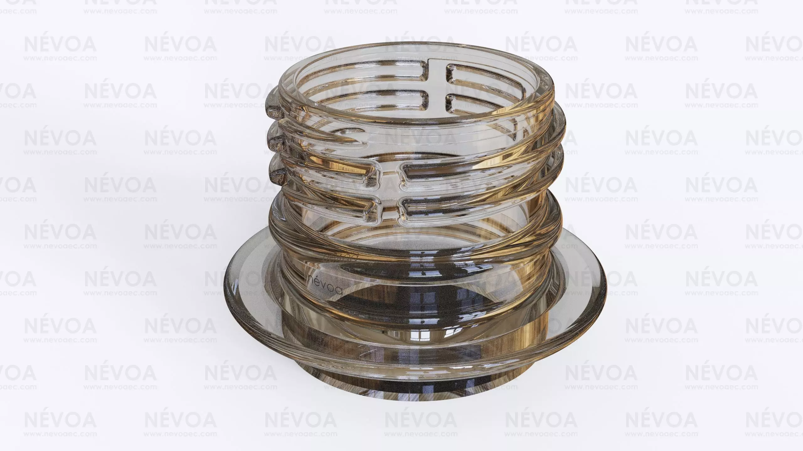 Neck finish - PCO 1817 - voluntary standard 28 mm CSD finish 3D model