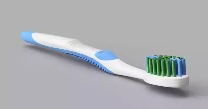 Toothbrush with bristles