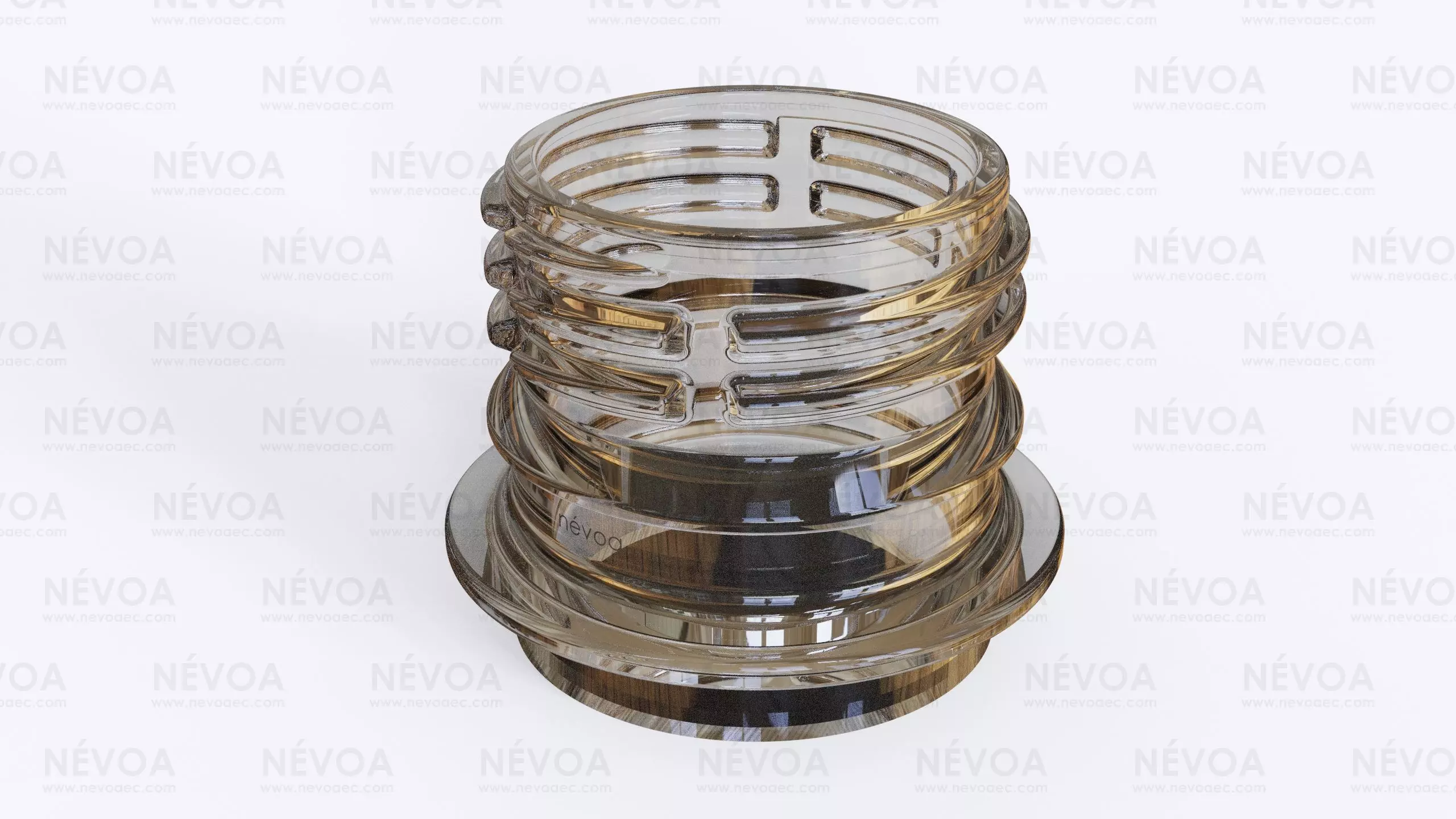 Neck finish - PCO 1823 - voluntary standard 28 mm CSD finish 3D model