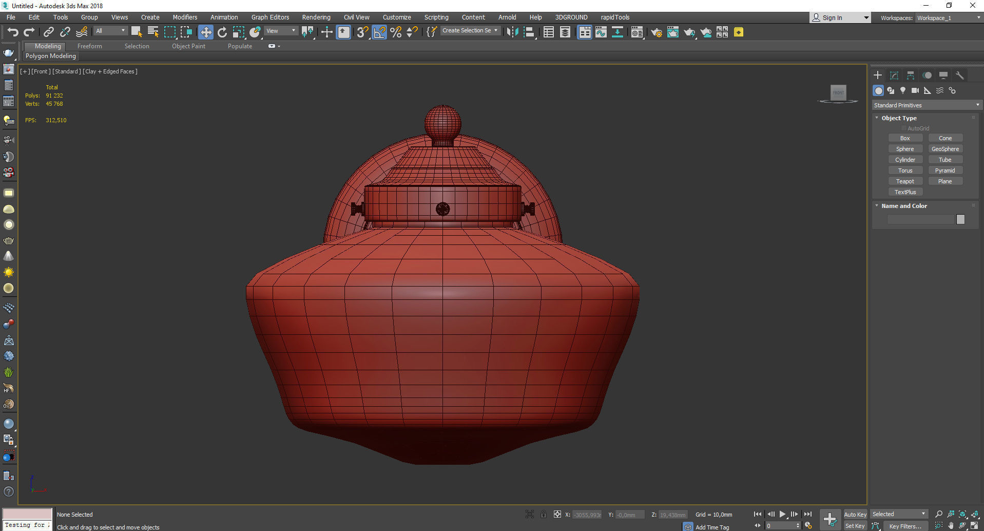 ROSE CITY FITTER ARCHED SCONCE Low-poly 3D model_2