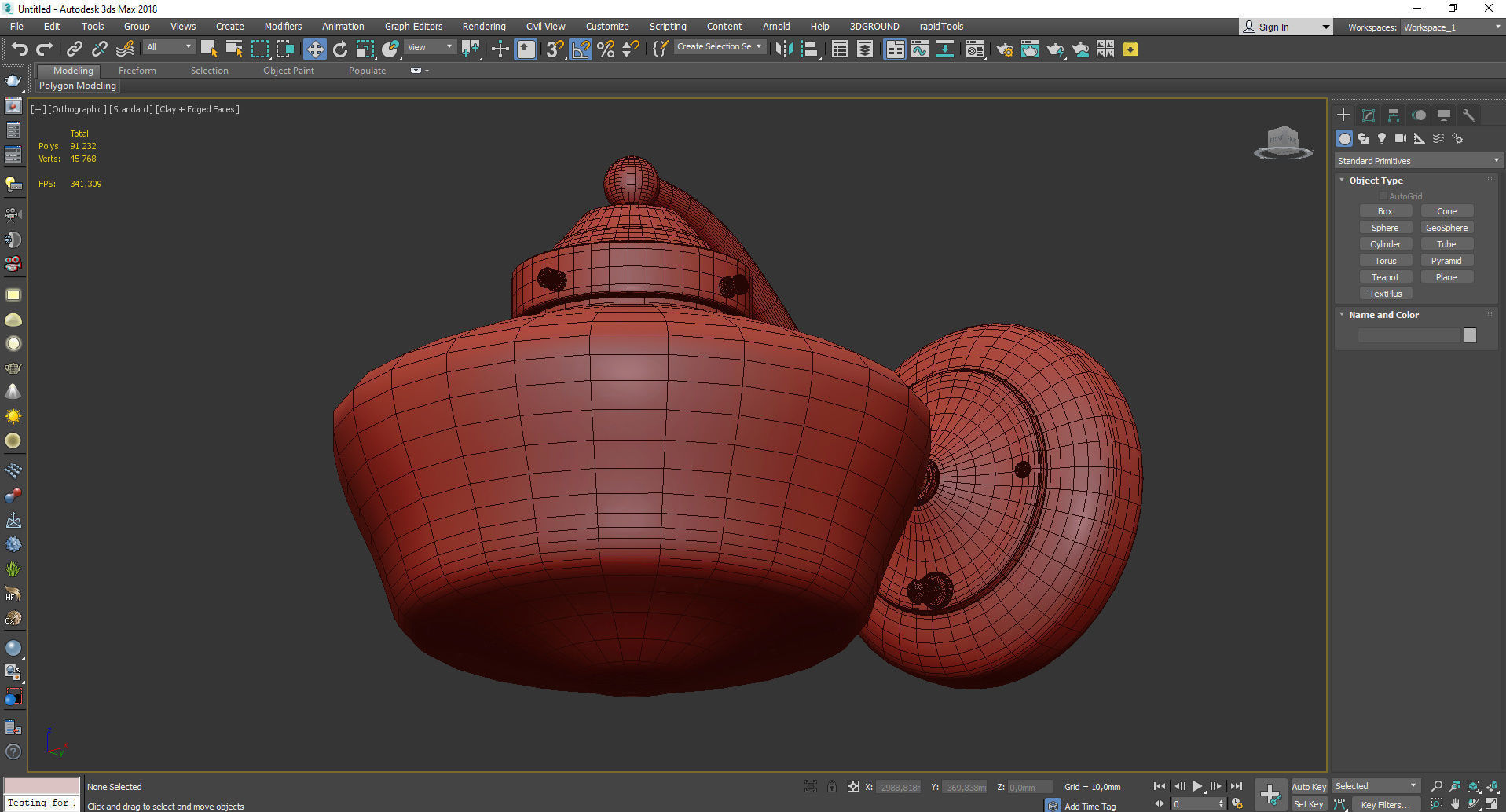 ROSE CITY FITTER ARCHED SCONCE Low-poly 3D model_3