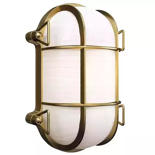 SEABECK CAGE OVAL BULKHEAD SCONCE