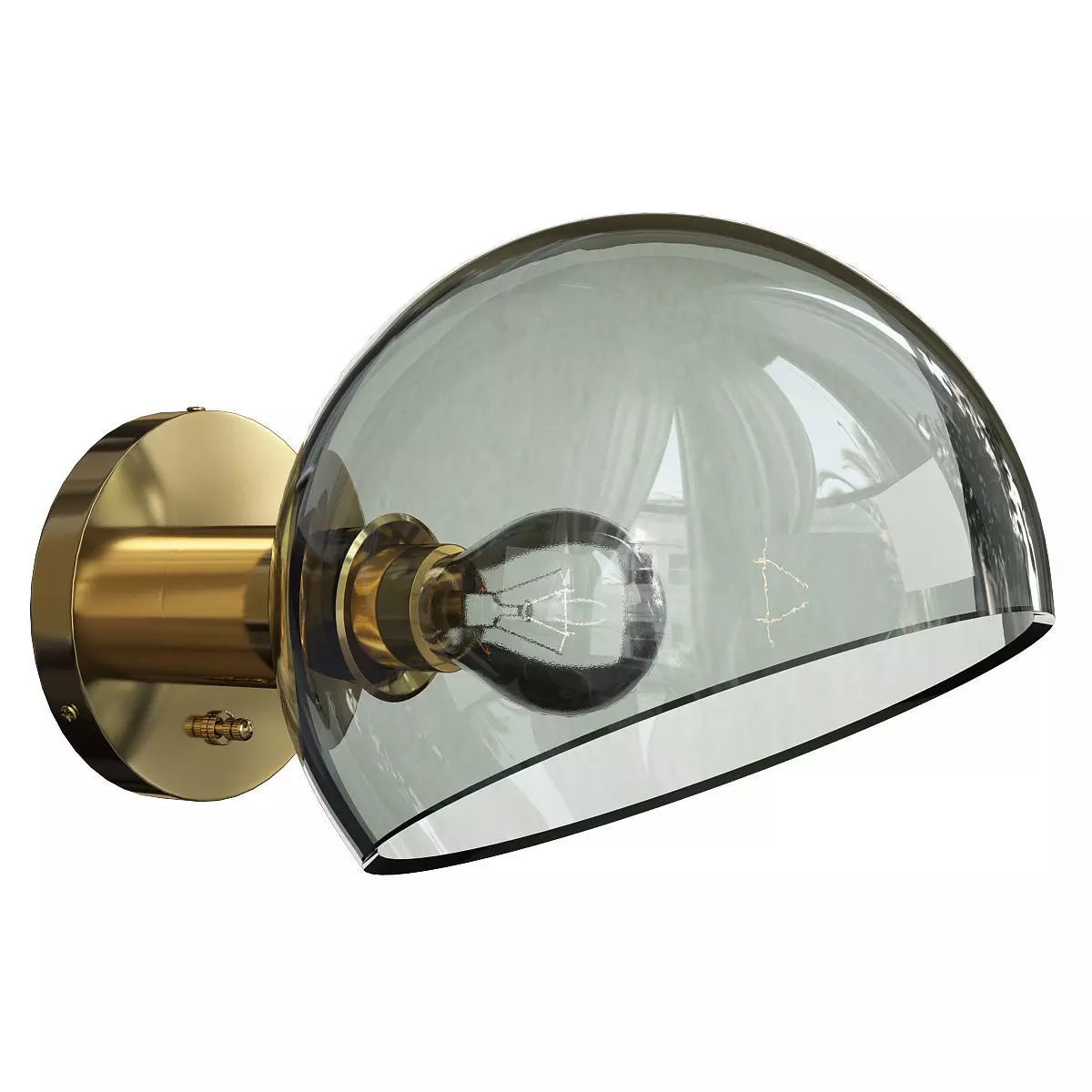 EDENDALE ANGLED SCONCE Low-poly 3D model_0
