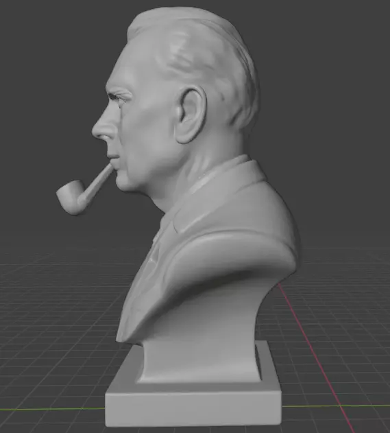Edwin Hubble 3D print model_8