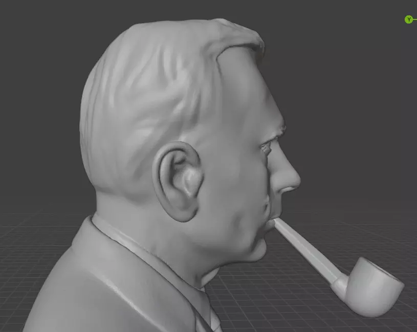 Edwin Hubble 3D print model_17