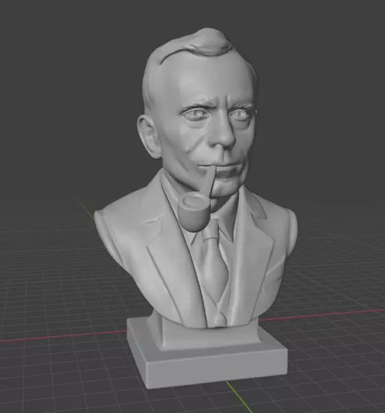 Edwin Hubble 3D print model_10