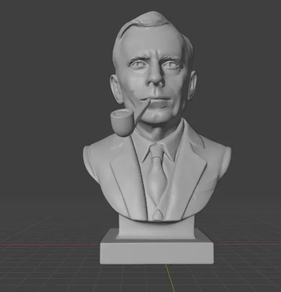 Edwin Hubble 3D print model_1