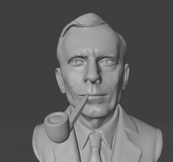 Edwin Hubble 3D print model_23