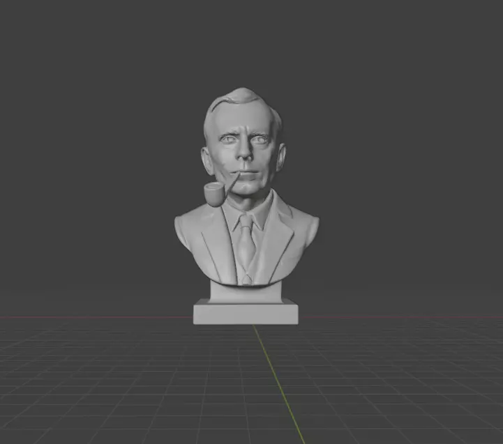 Edwin Hubble 3D print model_0
