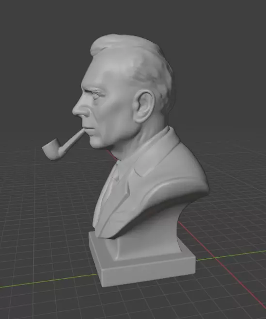 Edwin Hubble 3D print model_7