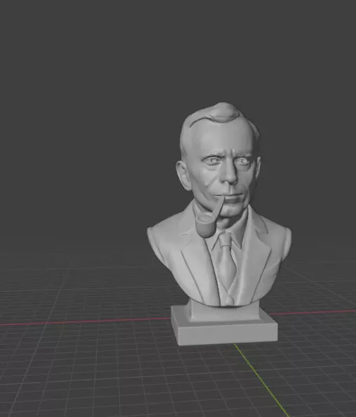 Edwin Hubble 3D print model_22