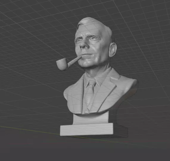 Edwin Hubble 3D print model_6