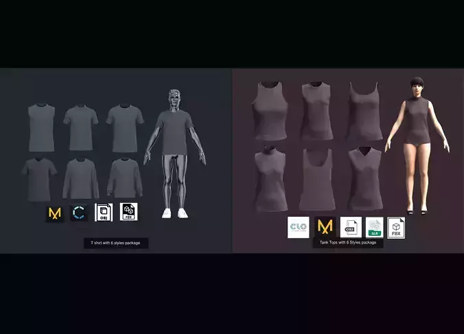T Shirt with 12 Styles Collection- Mens and Ladies 