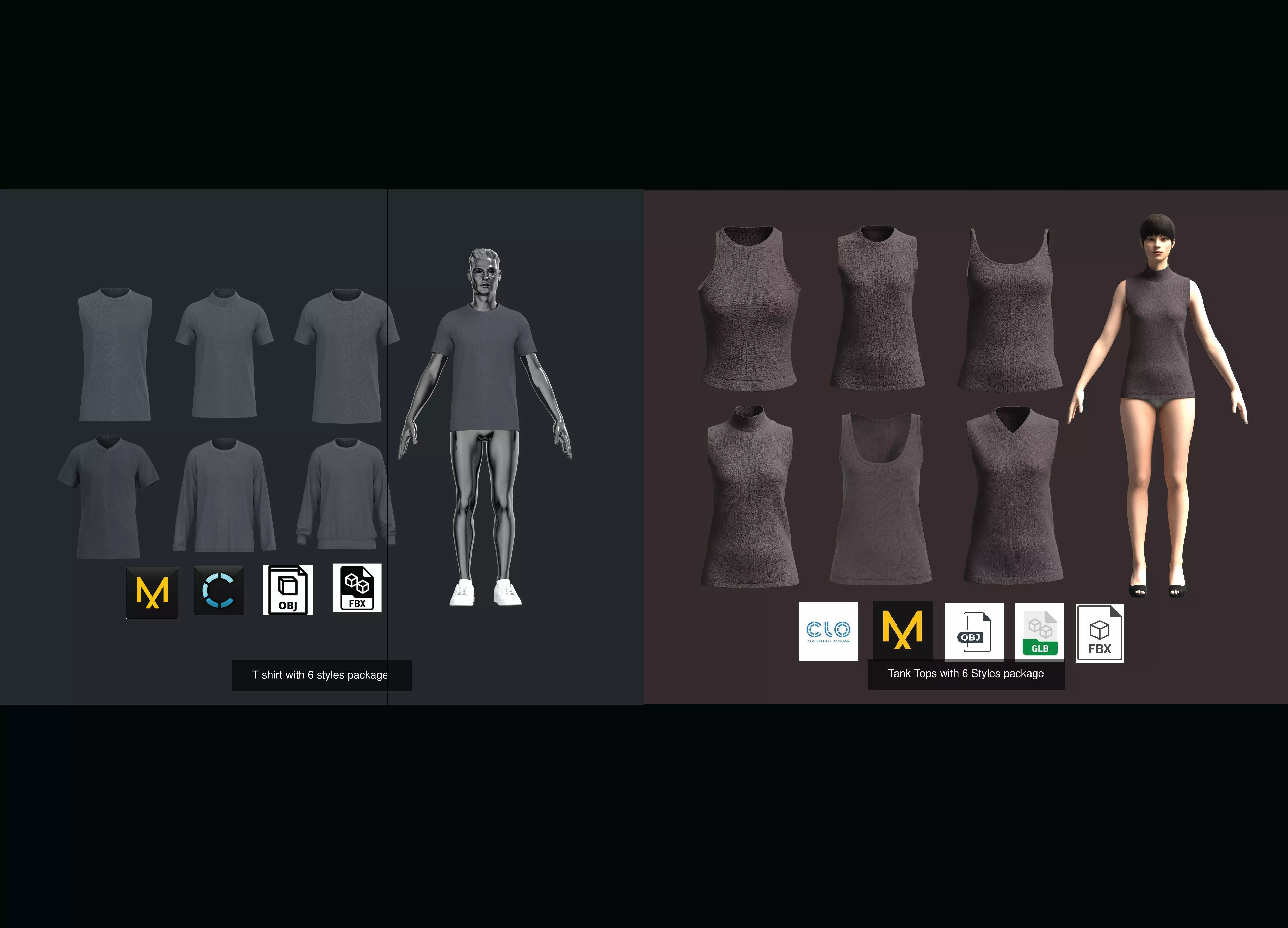 T Shirt with 12 Styles Collection- Mens and Ladies _0