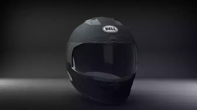 BELL HELMET Low-poly 3D model