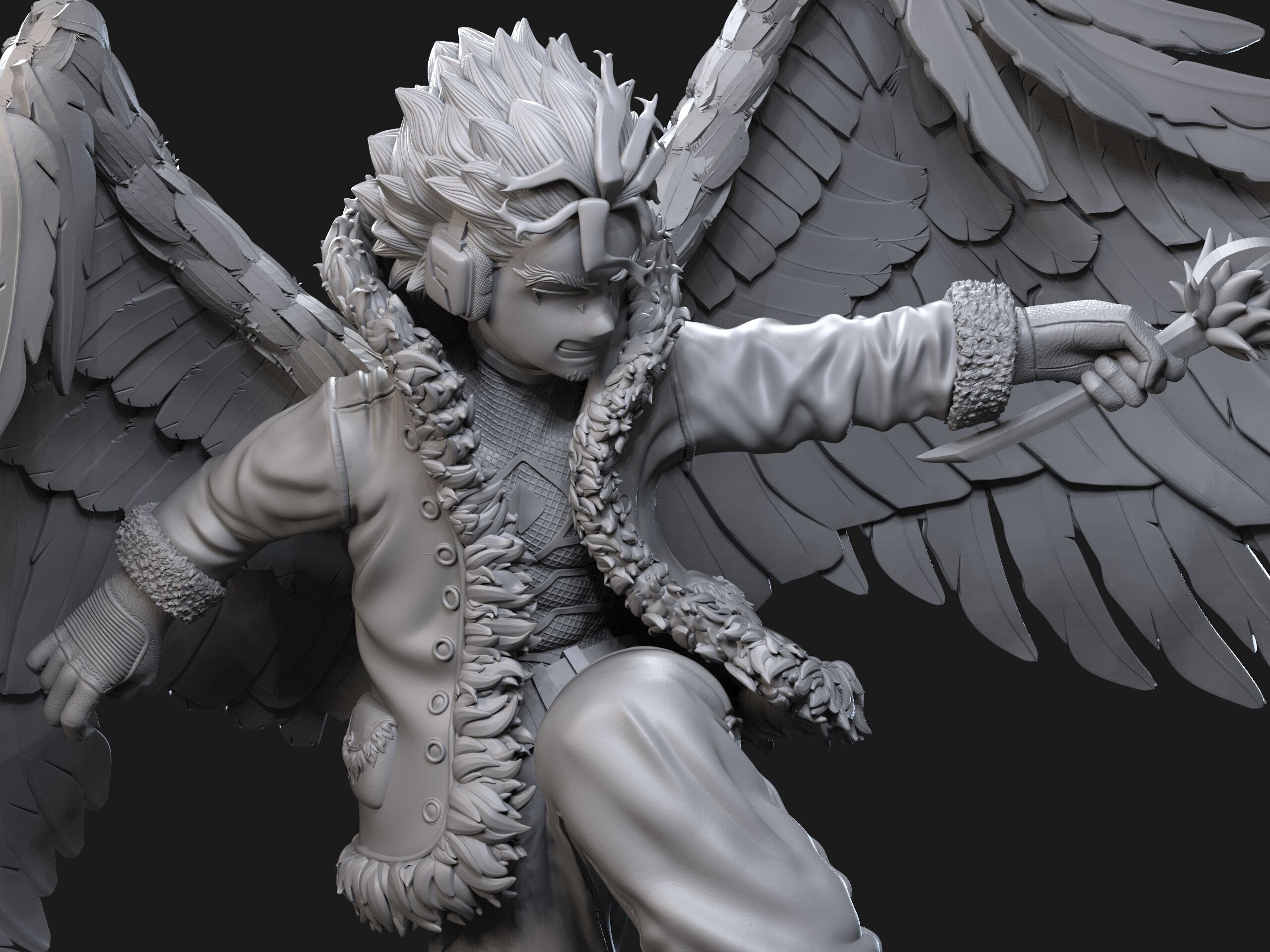Hawks Statue - BNHA 3D print model_2