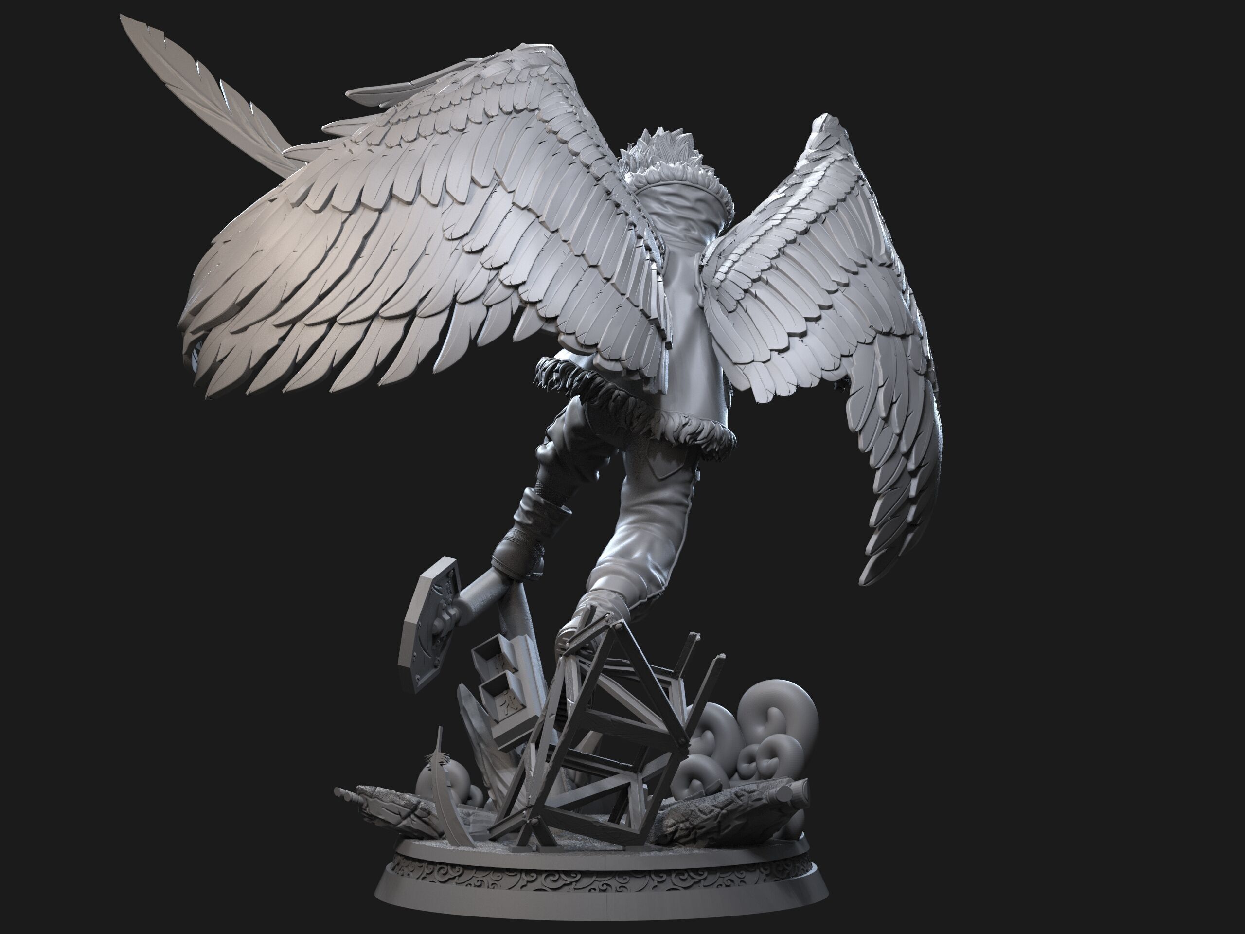 Hawks Statue - BNHA 3D print model_5