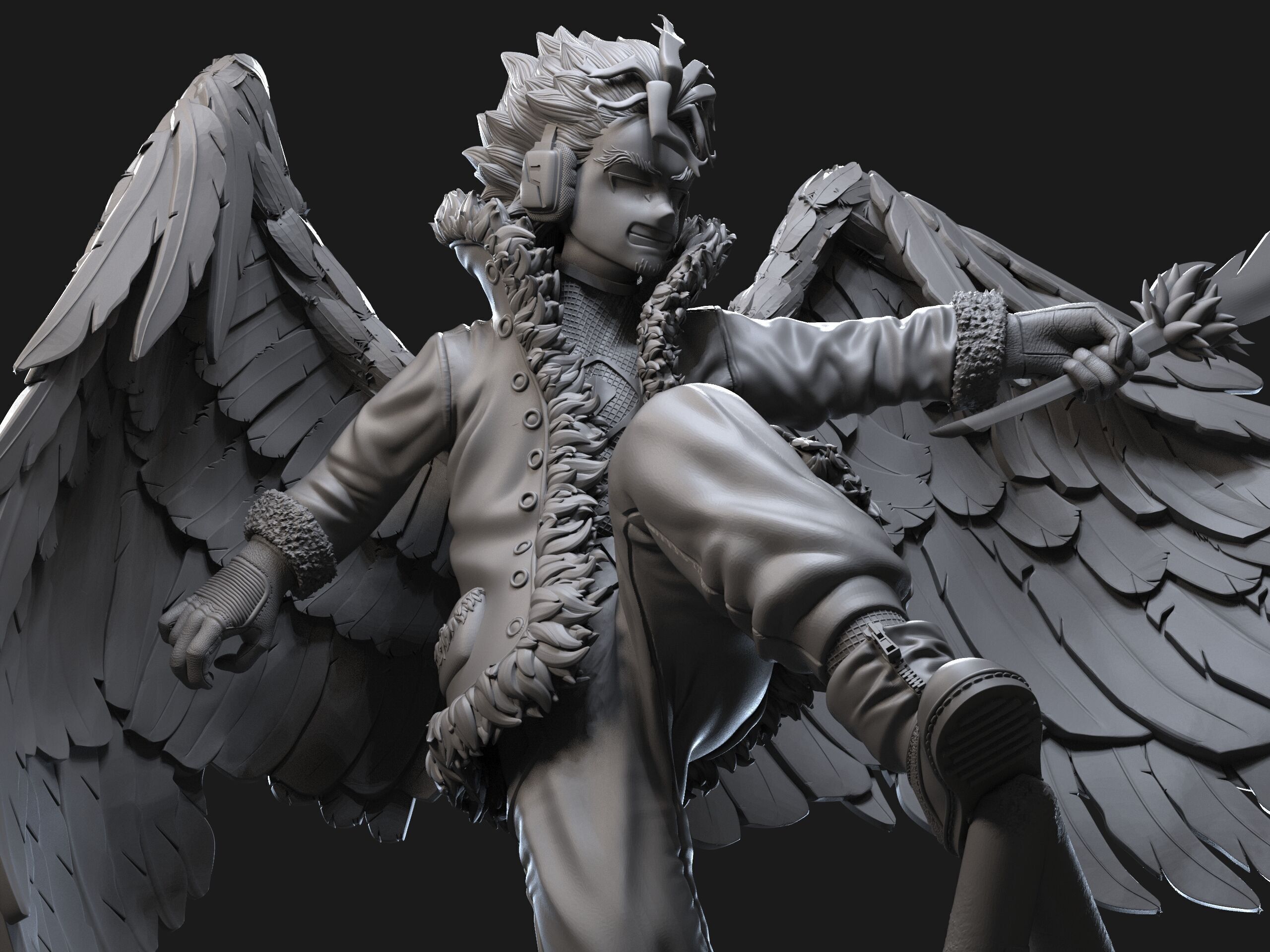 Hawks Statue - BNHA 3D print model_6