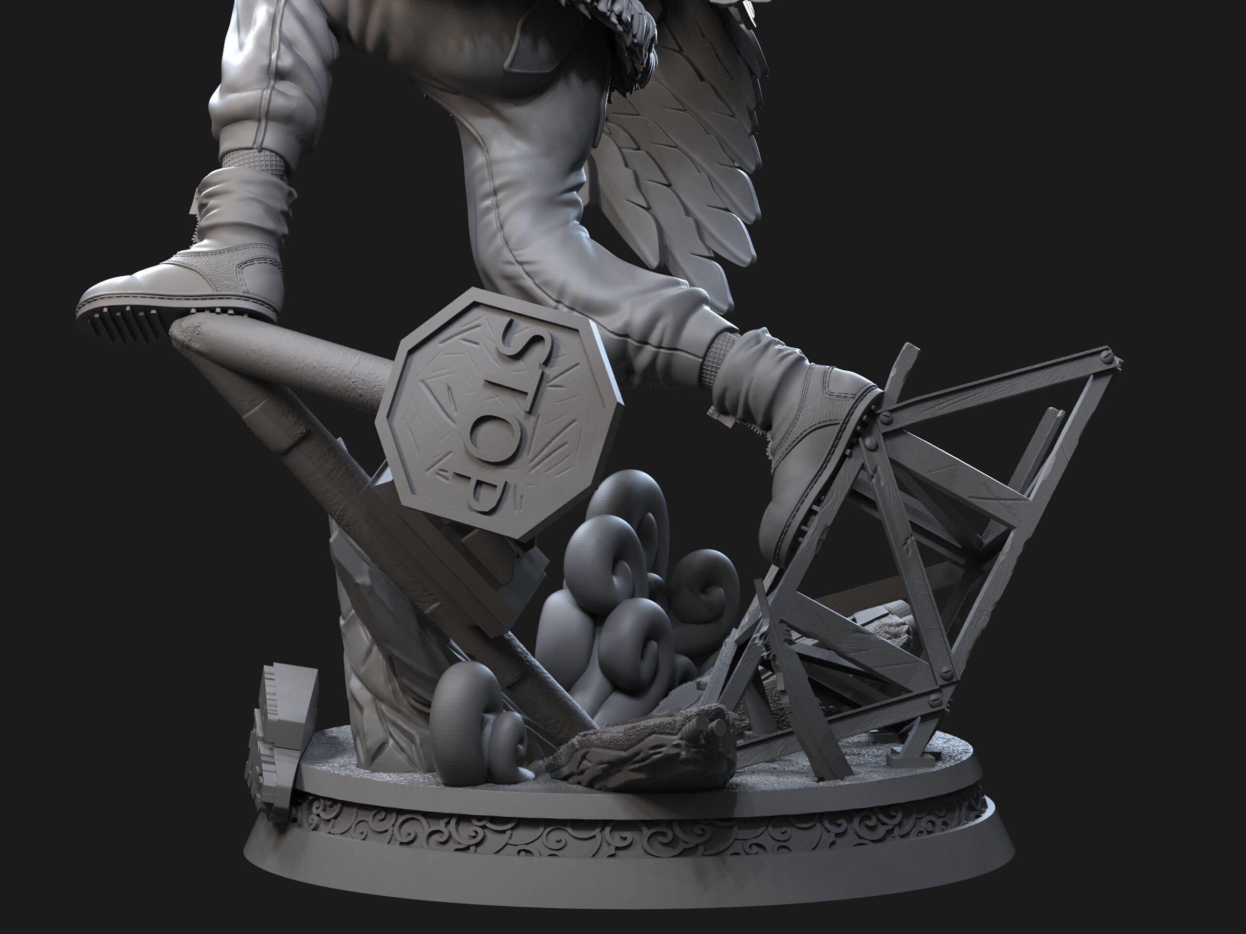 Hawks Statue - BNHA 3D print model_4