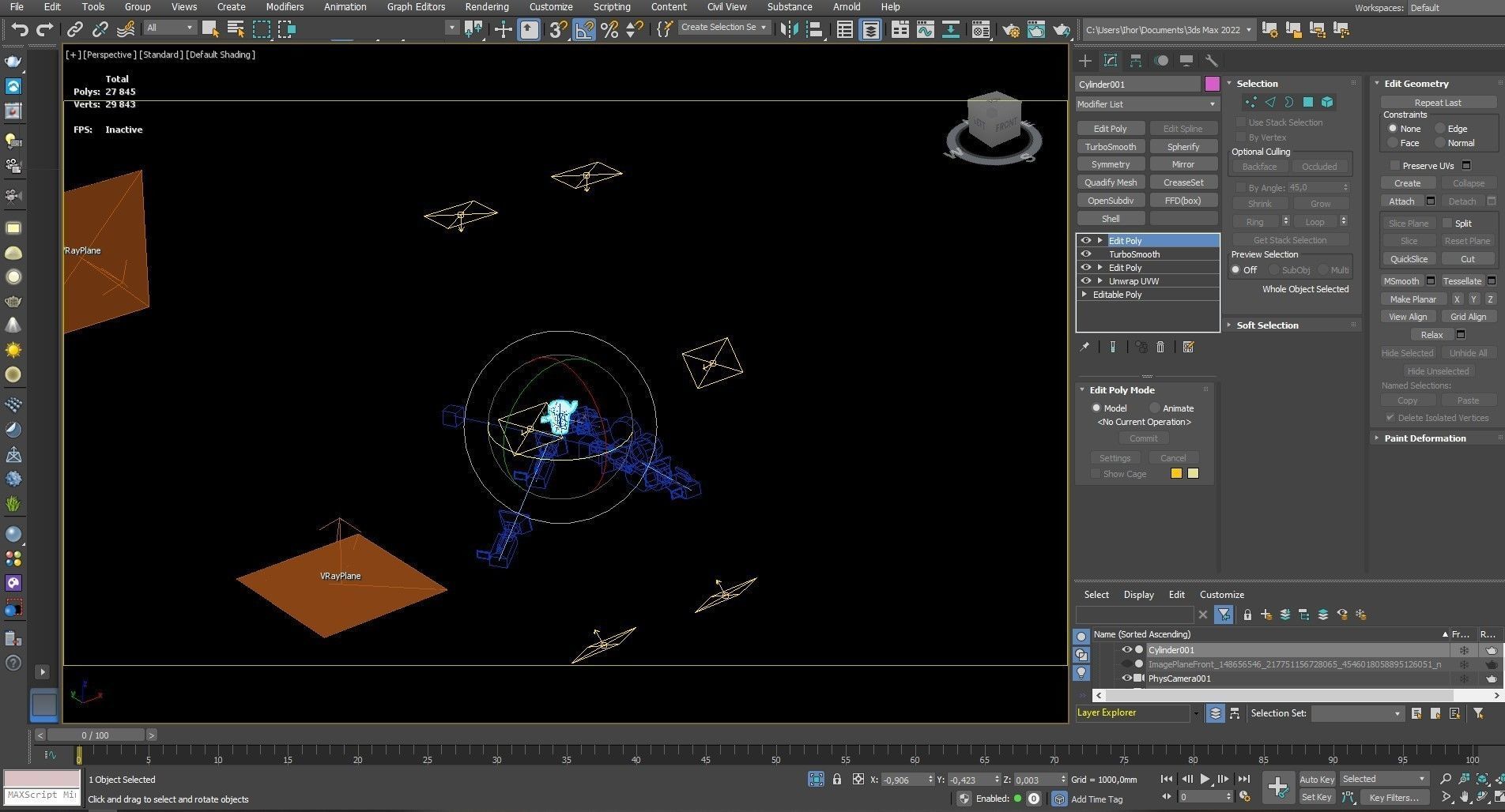 Coffee Cup Cartoon Character 3D model_8