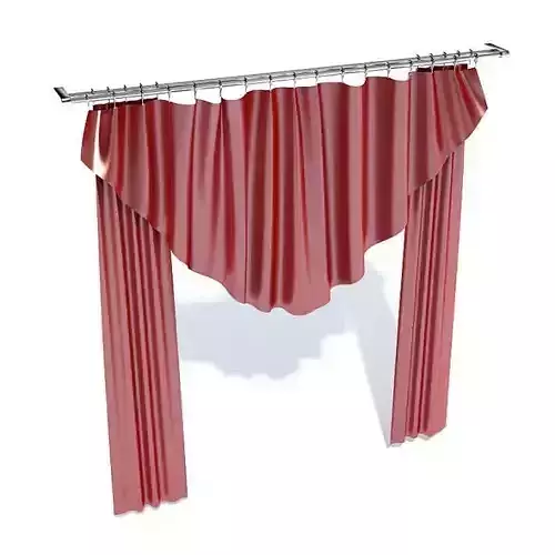 Red Theatre Like Curtain Hanging