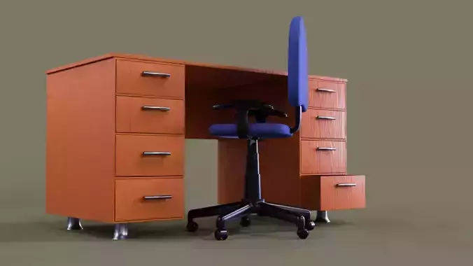 Office chair and Table